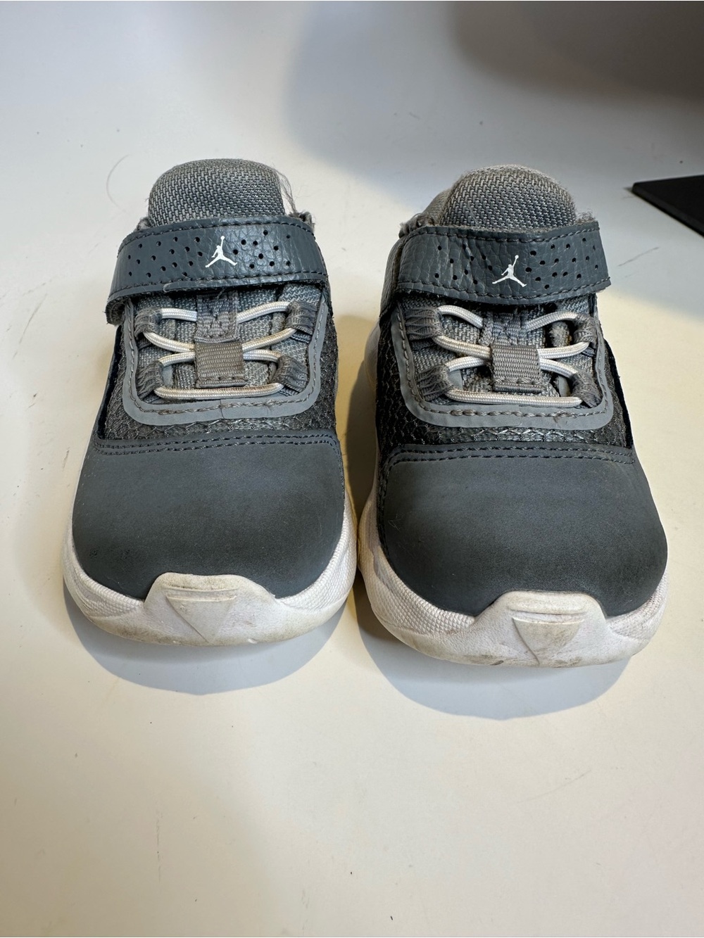 JordanWhite Hook-and-Loop Sneakers